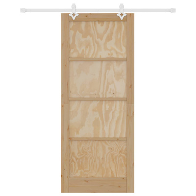 Drzwi przesuwne Naturalne i białe 86 x 211 cm