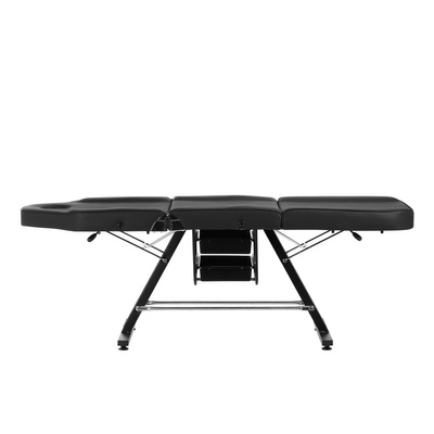 Fotel kosmetyczny Sillon z kuwetami czarny 147188