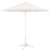 Stojak na parasol Biały Stal dla 25-32 mm Słup