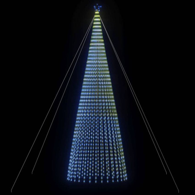 vidaXL Stożkowa choinka z lampek, 1544 niebieskich LED, 500 cm