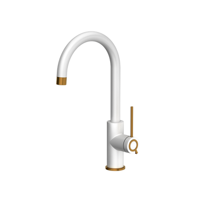 JODIE Q LINE SLIM SteelQ snow white/Nano PVD miedź