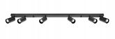 LAMPA SZYNA CZARNA 6 X GU10