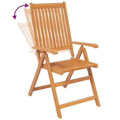 7-częściowy zestaw mebli ogrodowych, lite drewno akacjowe, 120-170 cm