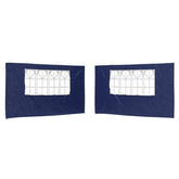 Ściana boczna namiotu na imprezy 2 pcs 400 x 195 cm niebieski