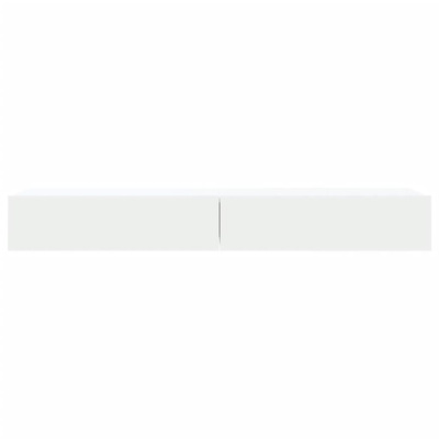 vidaXL Szafki telewizyjne z LED, 2 szt., białe, 60x35x15,5 cm