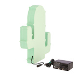 CACTUS duża lampa stołowa LED IQ KIDS zielony