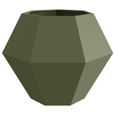Donica 2 pcs Zielony oliwkowy 100 x 100 x 80 cm Stal
