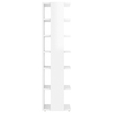 Szafka na buty, wysoki połysk, biała, 27,5x27x102 cm