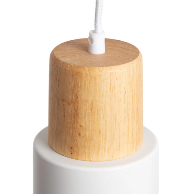 Lampa wisząca nowoczesna skandynawska E27 biała Abruzzo Vita