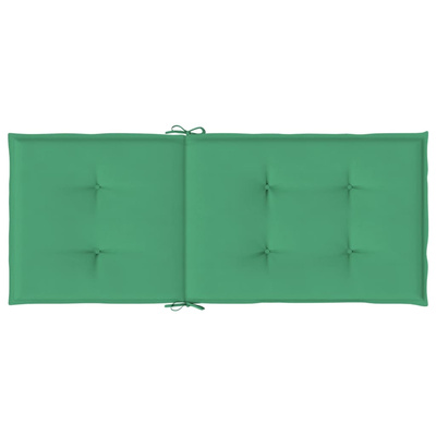 Poduszki na krzesła ogrodowe, 6 szt., zielone, 120x50x3 cm
