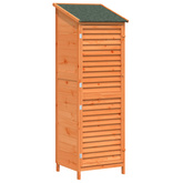 Shed ogrodowy brązowy 59 x 56 x 176 cm Drewno Świerkowe