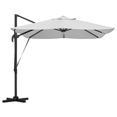 Parasol plażowy Ze LED Lights piaskowy 351 x 250 x 253 cm