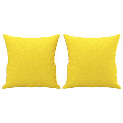 3-osobowa sofa wypoczynkowa z poduszkami, jasnożółta, 180 cm