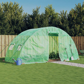 Szklarnia ze stalową ramą, zielona, 10 m?, 5x2x2,3 m