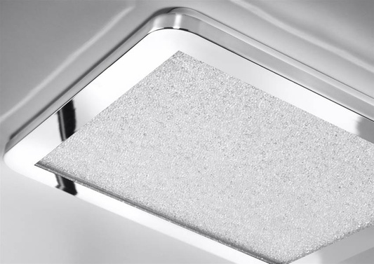Plafon do łazienki NEXIT minimalistyczny – srebrny chromowany 30 cm - plafon z funkcją ściemniania LED 3000K 18W IP44 