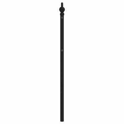 Metalowe wymienne wezgłowie, czarne, 100 cm