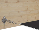 Markiza pionowa, antracytowa, 140x800 cm, tkanina Oxford