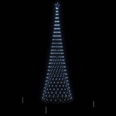 Choinka świąteczna LED z podstawą Chłodna biel 500 cm Metal
