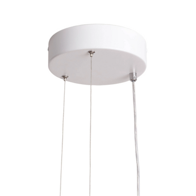 Lampa Wisząca Okrągła 48W ?50cm Nowoczesna Biała Abruzzo Bellissima