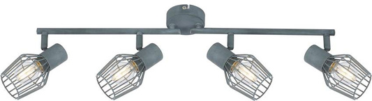 Lampa ścienna sufitowa listwa 4X40W E14 szary VIKING 94-68033