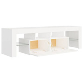 vidaXL Szafka pod TV z oświetleniem LED, biała, 140x36,5x40 cm