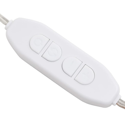 vidaXL Lampki na lustro, 8 ciepłych i zimnych białych żarówek LED