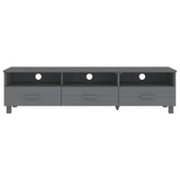 vidaXL Szafka pod TV HAMAR, ciemnoszara, 158x40x40 cm, drewno sosnowe