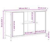 Szafka pod TV, dąb sonoma, 100x35x65 cm materiał drewnopochodny
