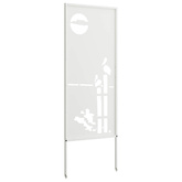 Ekran zapewniający prywatność w ogrodzie Biały 50 x 140 cm