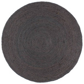 vidaXL Ręcznie robiony dywan z juty, okrągły, 240 cm, ciemnoszary