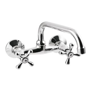 Bateria umywalkowo-zlewkozmywakowa Roma chrom  Invena