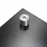 Panel ochronny do kuchni, czarny, 100x60 cm, szkło hartowane