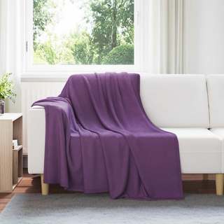 Koce narzutowe 6 pcs Fioletowy 200 x 150 cm Polar
