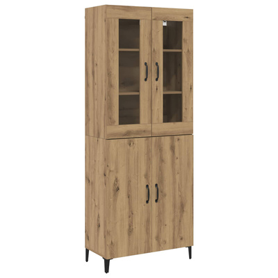 Highboard 2 szt. Dąb rzemieślniczy 69,5 x 34 x 180 cm