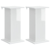 Stojak na rośliny 2 pcs Biały wysoki połysk 30,5 x 30 x 60,5 cm