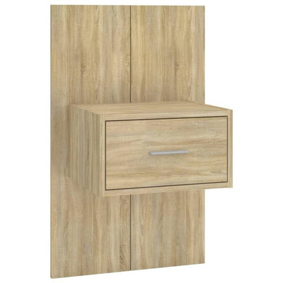 vidaXL Wiszące szafki nocne, 2 szt., dąb sonoma model standard