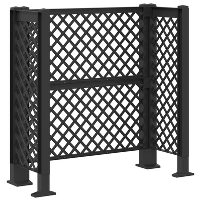 Trellis Na Kosz antracytowy 123 x 47 x 114 cm PP