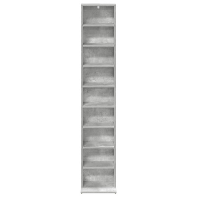 Kabinet na płyty CD Betonowy szary 33 x 23,5 x 175 cm
