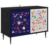 Szafka pod telewizor MAINZ 69 x 33 x 50,5 cm Czarny dąb