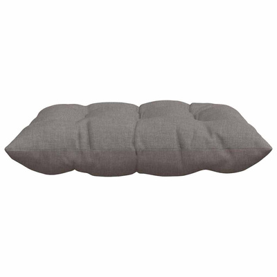 Poduszki na siedziska 4 pcs Ciemnoszary 40 x 40 x 6 cm tkanina