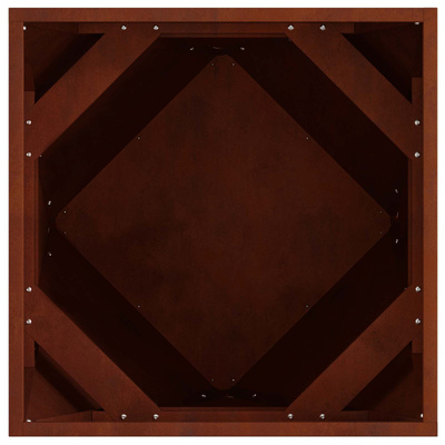 Donica 2 pcs Rdzawy 50 x 50 x 50 cm