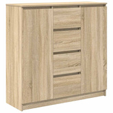Komoda z szufladami Dąb Sonoma 100,5x35x98,5 cm Drewno klejone