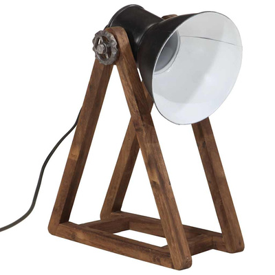 Lampa stołowa, 25 W, czarna, 30x17x40 cm, E27