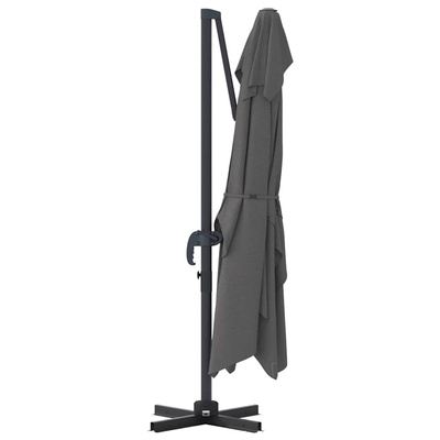 Parasol plażowy Antracyt 351 x 250 x 260 cm