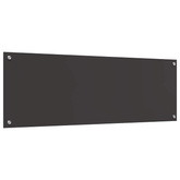 Panel kuchenny Ciemnoszary 120 x 40 cm szkło hartowane