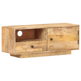 vidaXL Szafka pod TV, 90x30x35 cm, lite drewno mango