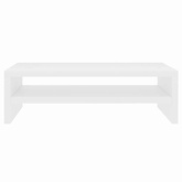 Podstawka na monitor, biała, 42x24x13 cm materiał drewnopochodny