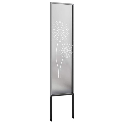 Ekran zapewniający prywatność w ogrodzie Srebrny 32 x 140 cm