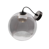 Brin lampa sufitowa czarny 1x15W G9 klosz dymiony+biały