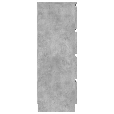 vidaXL Komoda, szarość betonu, 60x35x98,5 cm, materiał drewnopochodny